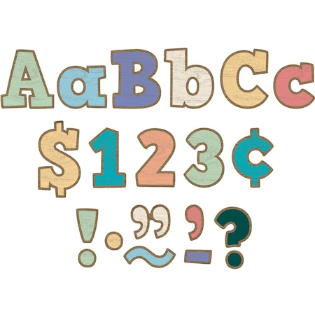 Teacher Created Resources Painted Wood Bold Block 4in Letters, PK690 TCR8820